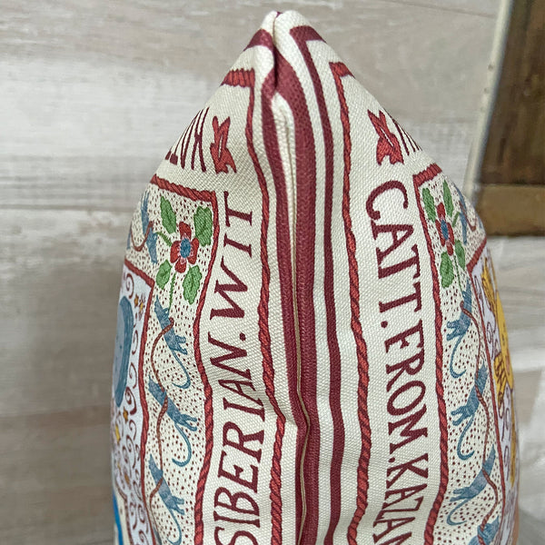 Medieval cat pillow by Pattern Talent