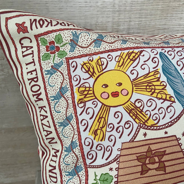 High quality whimsical pillow cover by Darya Karenski