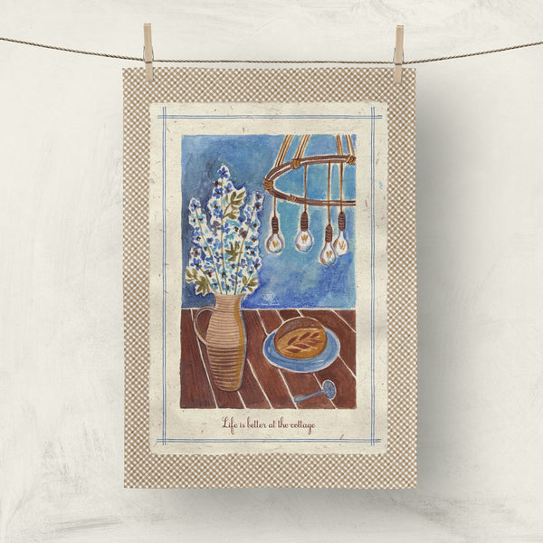 Rustic kitchen towel by Pattern Talent