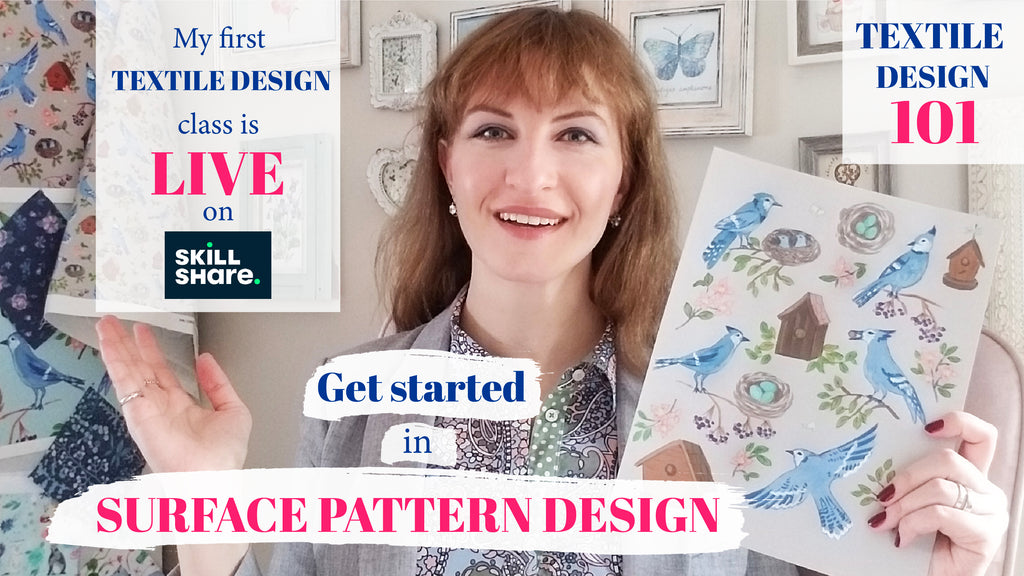 Learn surface pattern and textile design with me!