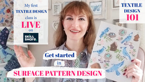 Learn surface pattern and textile design with me!