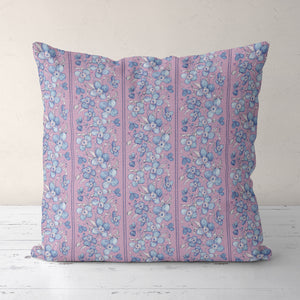 Himalayan Blue Poppy pillow cover by Boston artist Darya Karenski