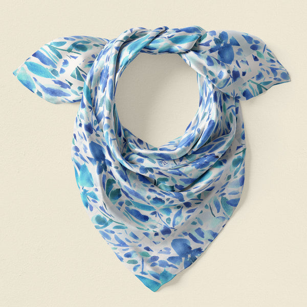Silk bandana by sustainable small woman owned business
