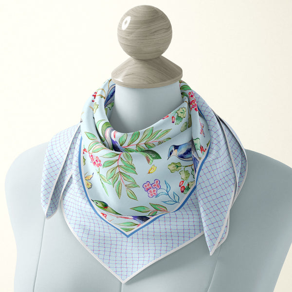 Timeless accessory - square silk scarf by sustainable small woman owned business