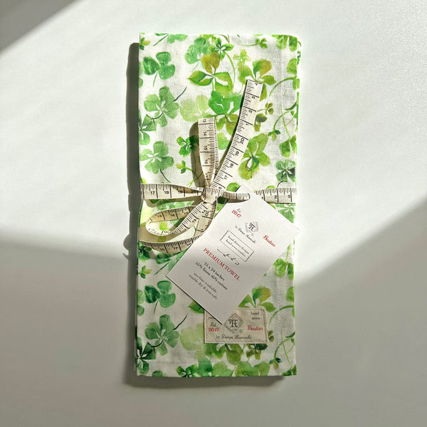 St Patrick gift handmade linen towel made in the USA