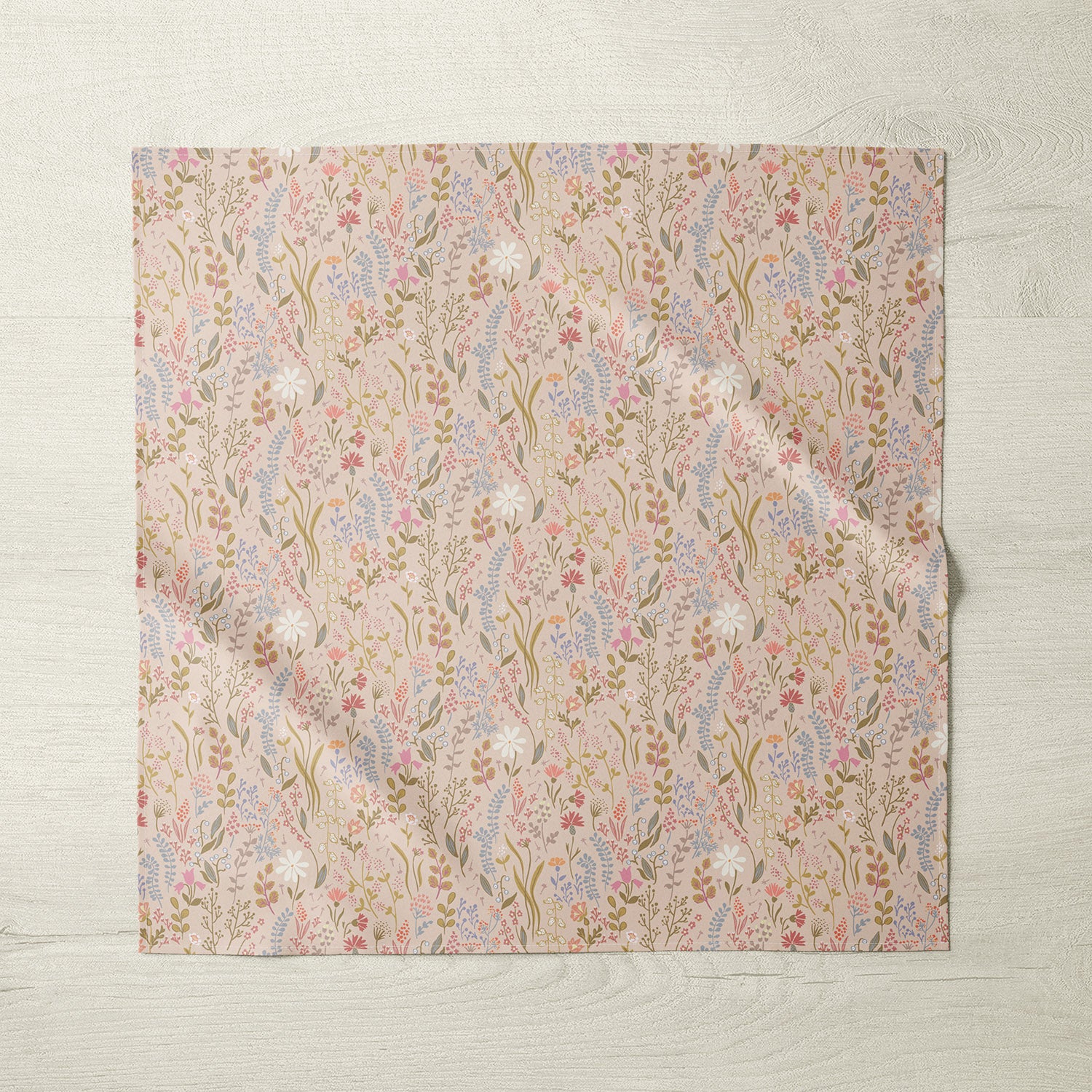 Wild Grasses Pink Linen Napkins - Cloth Coasters, Dinner Napkin