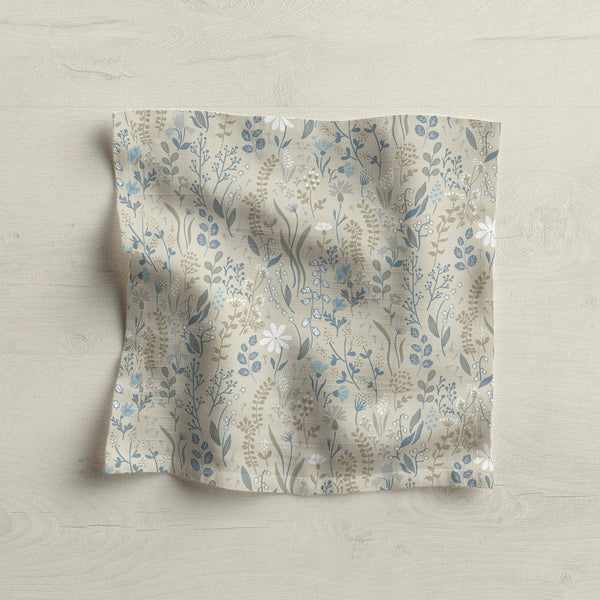 Patterned cloth napkin gift set - artisan natural cotton linen fabric napkins handmade in the USA